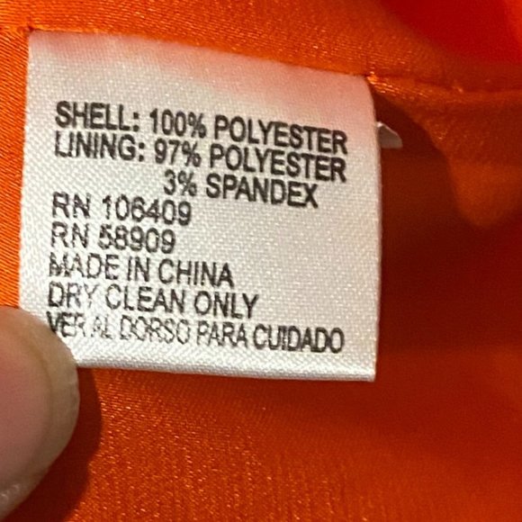 Gianni Bini orange popover dress sz Large - Picture 5 of 5